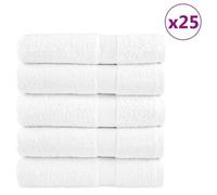 vidaXL Toallas de ducha 25 uds 100% algodón 70x140 cm 600 gsm Color Blanco, Antracita, y mas