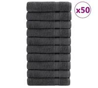 Toallas De Mano Solund 50 Uds Antracita 50x100 Cm 600 Gsm Vidaxl