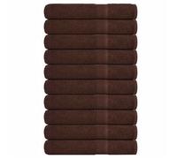 Toallas Frogn 10 Uds Marrón 100x200 Cm 360 G/m² Vidaxl