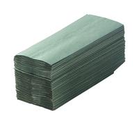Toallas plegadas en C CWS, de 1 capa, verde tilo