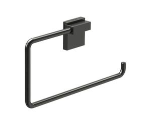 Toallero Anilla Hecho en Metal Rubik 22,8cm Negro Mate Roca
