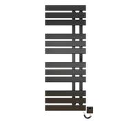 Toallero Baño Radiador Toallero Electrico Baño Negro WiFi 500×1300mm 450W Calentador de Toallas WiFi para Alexa y Google Home y App Radiador Toallero Electrico Ahorro energía-WiFi Black Right