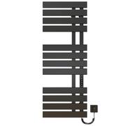 Toallero Baño Radiador Toallero Electrico Baño Negro WiFi 500×1300mm 460W Calentador de Toallas WiFi para Alexa y Google Home y App Radiador Toallero Electrico Ahorro energía-WiFi Black Right