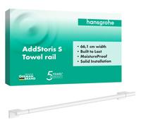 hansgrohe AddStoris S - toallero baño, toallero de Pared, fijación Oculta, Accesorios de baño, Blanco Mate, 41767700