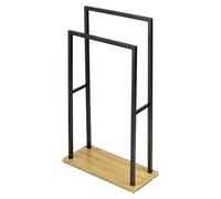 Toallero de barra Bambusa (L x An x Al: 20 x 46 x 80 cm, Acero, Negro)