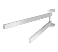 Toallero de barra LINEA 44 cm, doble, mate, acero inoxidable, Zack