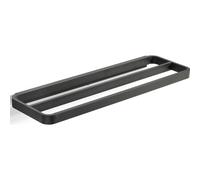 Toallero de barra RIM 44 cm, doble, negro, aluminio, Zone Denmark
