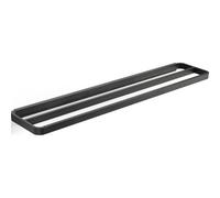 Toallero de barra RIM 70 cm, doble, negro, aluminio, Zone Denmark