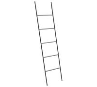 Toallero de Hierro Negro Mate 5 rieles Accesorio de baño Estante de Almacenamiento de Toallas de pie Escalera diseño Moderno Aribibi