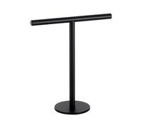 Toallero de mano de pie - Toallero de encimera en forma de T, barra independiente moderna para baño, cocina, tocador | Soporte de toalla de mano de metal para fregadero, baño, organización de mostrado