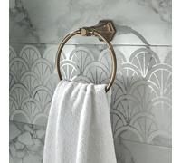 Toallero de Pared en Aro en Estilo Art Deco - Disponible en Una Selección de Acabados - Earlham