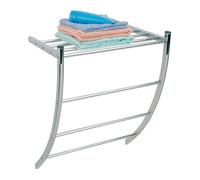 MSV MS560 - Toallero Cromado de Pared con Estante, Acero