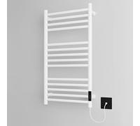 Toallero eléctrico blanco - 400x720 mm - 80 vatios - Acero inoxidable