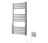 Toallero eléctrico cromado, rectangular, 400x800 mm