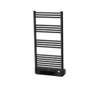 Toallero eléctrico en aluminio de 2000w con calefactor integrado (500 1500w). display led. ipx4. rápido calentamiento con función 2h. instalación mural. color blanco. varios estantes para colgar las t