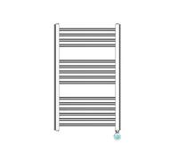 Toallero eléctrico haeger lux warm chrome 80x50 cm, cromo, 400 w