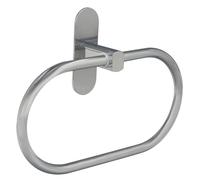Toallero forma anilla color inox con efecto espejo, autoadhesivo resis