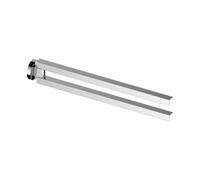 KEUCO Edition 90 toallero de Dos Brazos, orientable, 45 cm, Metal Cromado, Made in Germany, Incl. Tornillos y Tacos, toallero Barra para taladrar