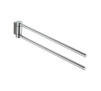 Toallero KEUCO PLAN 438 mm, 2 brazos, giratorio, 14918170000, Color: Aluminio anodizado plata/cromado