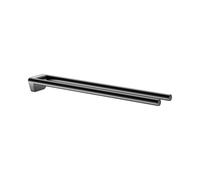 Toallero KEUCO REVA, 2 brazos, rígido, 12818370000, Color: Negro Mate