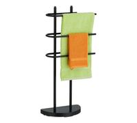 Toallero pie 3 barras Soporte para toallas Organizador de ropa Estable 3 niveles