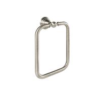 Toallero rectangular de latón para baño con acabado en acero Retro TRES