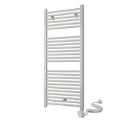 Toallero Secatoallas Radiador Eléctrico, Tubos de Acero con Acabado Lacado en Blanco 1200x500 con Termostato Fácil de Usar, 600W