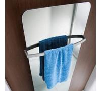 Toallero simple HSK, curvado, se adapta a los radiadores de diseño Atelier Pur y Softcube., 870001-70, Color: Blanco