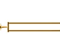 Duravit Starck T - Toallero doble, giratorio, longitud 47 cm, dorado 0099413400