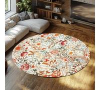 TOANGWALL Alfombra Redonda Flores acanto William Morris Vintage 100cm