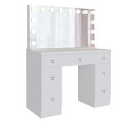 Tocador lerona madera blanco 49x110x144 cm