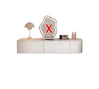 Tocador Maquillaje Montado En La Pared con Cajón,Moderno Armario de Almacenamiento Blanco for vestidor,Espacios pequeños,Vanity de Escritorio Moderno for Dormitorio