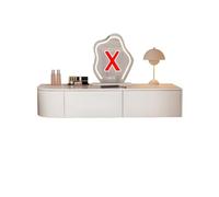 Tocador Maquillaje Montado En La Pared con Cajón,Moderno Armario de Almacenamiento Blanco for vestidor,Espacios pequeños,Vanity de Escritorio Moderno for Dormitorio