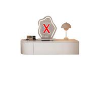 Tocador Maquillaje Montado En La Pared con Cajón,Moderno Armario de Almacenamiento Blanco for vestidor,Espacios pequeños,Vanity de Escritorio Moderno for Dormitorio