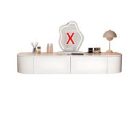 Tocador Maquillaje Montado En La Pared con Cajón,Moderno Armario de Almacenamiento Blanco for vestidor,Espacios pequeños,Vanity de Escritorio Moderno for Dormitorio