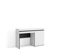Tocador Skraut Home con cajón, Dormitorio, 121x35x75cm, Módulo una puerta, Estilo Moderno, Varios colores White