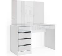 Tocador Vicco Sherry Blanco 120 cm con espejo, Model 33950