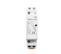 TOCT1 2P 16A 20A 25A 220V/230V 50/60Hz Contactor Modular de CA for el hogar con carril Din 2NO o 1NO 1NC(25A,2NO)