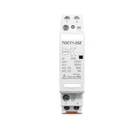 TOCT1 2P 25A DC 12V 24V bobina 220V/230V 50/60Hz Contactor Modular de CA for el hogar en carril DIN(DC 12V 2NO)