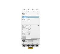 TOCT1 4P 25A 110V BOBINA 50/60HZ Riel Din Hogar ac Contactor modular 4NO o 2NO 2NC Contactores(220V,4NO)