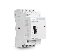 TOCT1 4P 25A 220V/230V 50/60Hz Contactor Modular de CA for el hogar con interruptor de Control Manual 4NO o 2NO 2NC o 4NC(4NC)