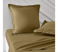 Today Essential - Juego de 2 Fundas de Almohada de 63 x 63 cm, 100% algodón, Color Bronce