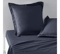 Today Essential - Juego de 2 Fundas de Almohada de 63 x 63 cm, 100% algodón, Color Negro