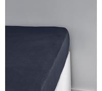 Today Essential - Sábana Bajera de 90 x 190 cm, 1 Persona Jersey 100% algodón, Color Negro