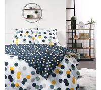 TODAY - Juego de Cama Doble de algodón sunchine Estampado Lunares - Multicolor - 220 x 240 cm