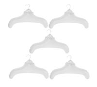 Toddmomy 5 Piezas Perchas Inflables Plegables de PVC de Color Blanco para Viajes y Coches, Gancho Antideslizante Que Sostiene Múltiples Prendas, Organizador Portátil para Ropa en Camping