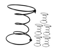 Toddmomy 6 Piezas Kit de Resortes Helicoidales de Acero Negro para Sofá y Cama Diseño de Doble Cono y Diámetro de Alambre 3.53mm Adecuado para Reparación de Muebles y Reemplazo de Resortes