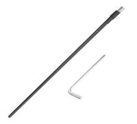 Toddmomy Barra de Armadura de Guitarra de 2 Vías, Metal Negro, con Llave, Instalación Fácil, Repuesto para Ajuste del Mástil