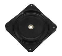 Toddmomy Base Giratoria para Muebles Negros Rodamiento de Media Bola, Accesorio Multifuncional de Acero Laminado en Frío para Estanterías y Sillones Reclinables