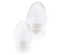 Toddmomy Botellas de Vidrio Decorativas Diseño Delicado y Estructura Estable 2 Piezas Tapa de Goma 250ml y 125ml para Decoración de Hogar y Restaurante